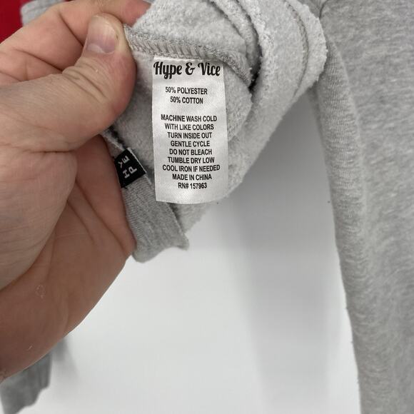 Hype and Vice Ball State Cropped Color Block Hoodie Women's Size S - Picture 6 of 6